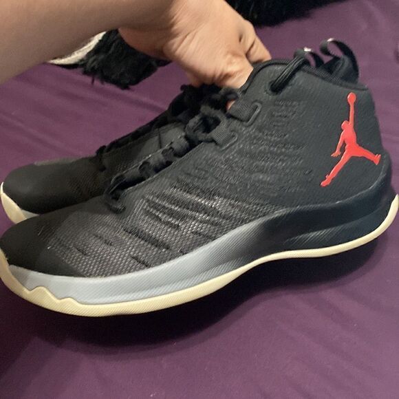 EUC Nike Jordan Super Fly 5 \'Black Infrared\' 850700-004 main image 7